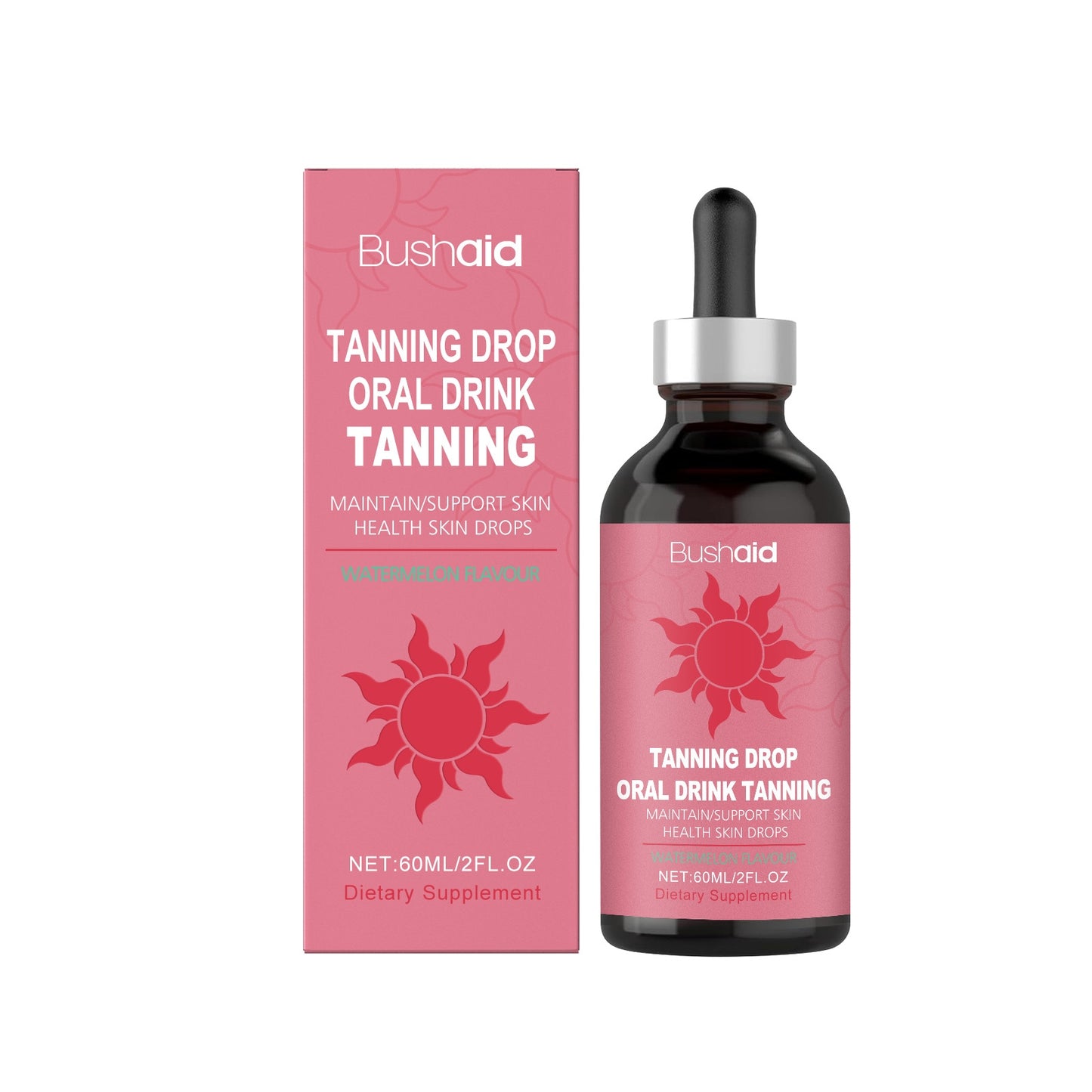 Meihei Supplement Drops - 60ml Mint & Herbal Extracts for Health & Wellness