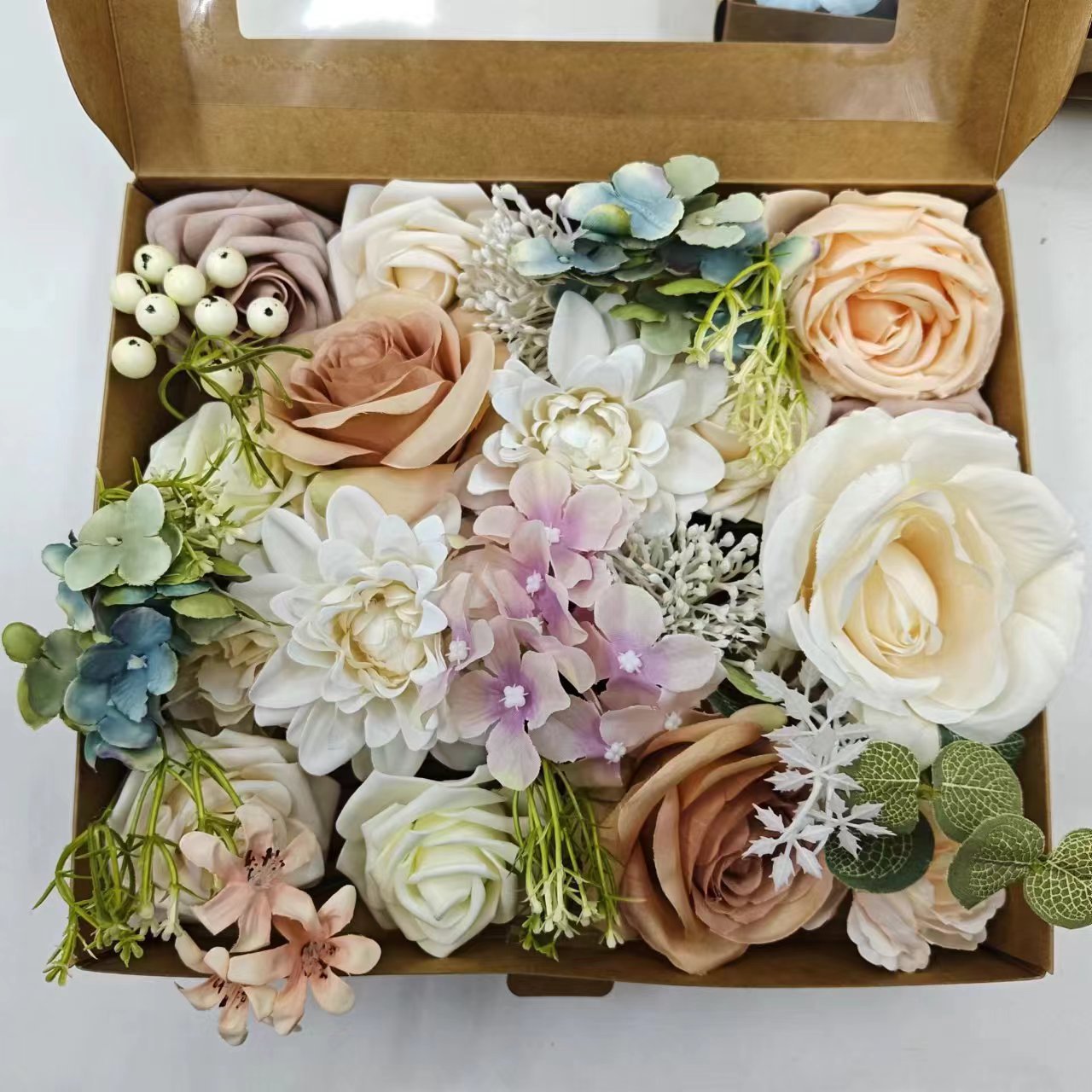 Silk Flower Wedding Table Vase Decor for Home & Banquet Events