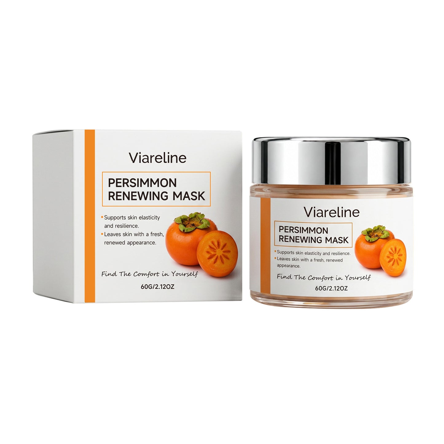 Persimmon Face Mask with Aloe Vera - 60G Hydrating Skin Care