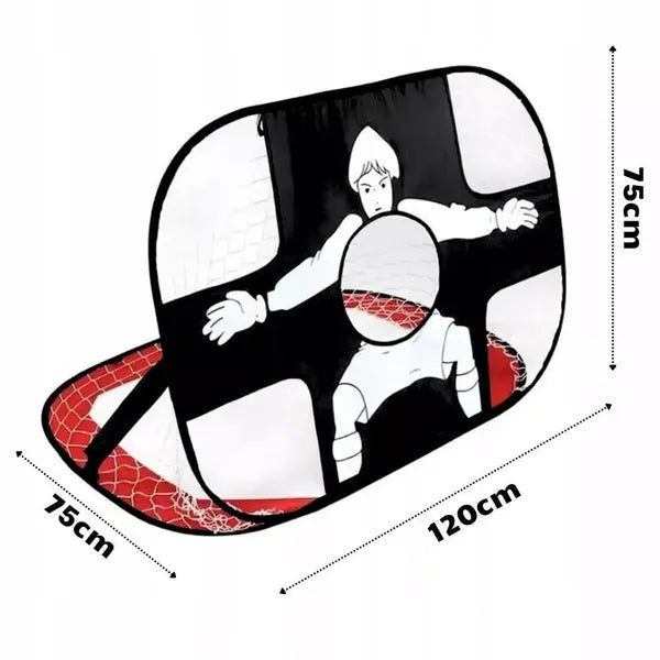 Foldable Pop-Up Soccer Goal Net for Outdoor Sports - Portable Mini Football Goal
