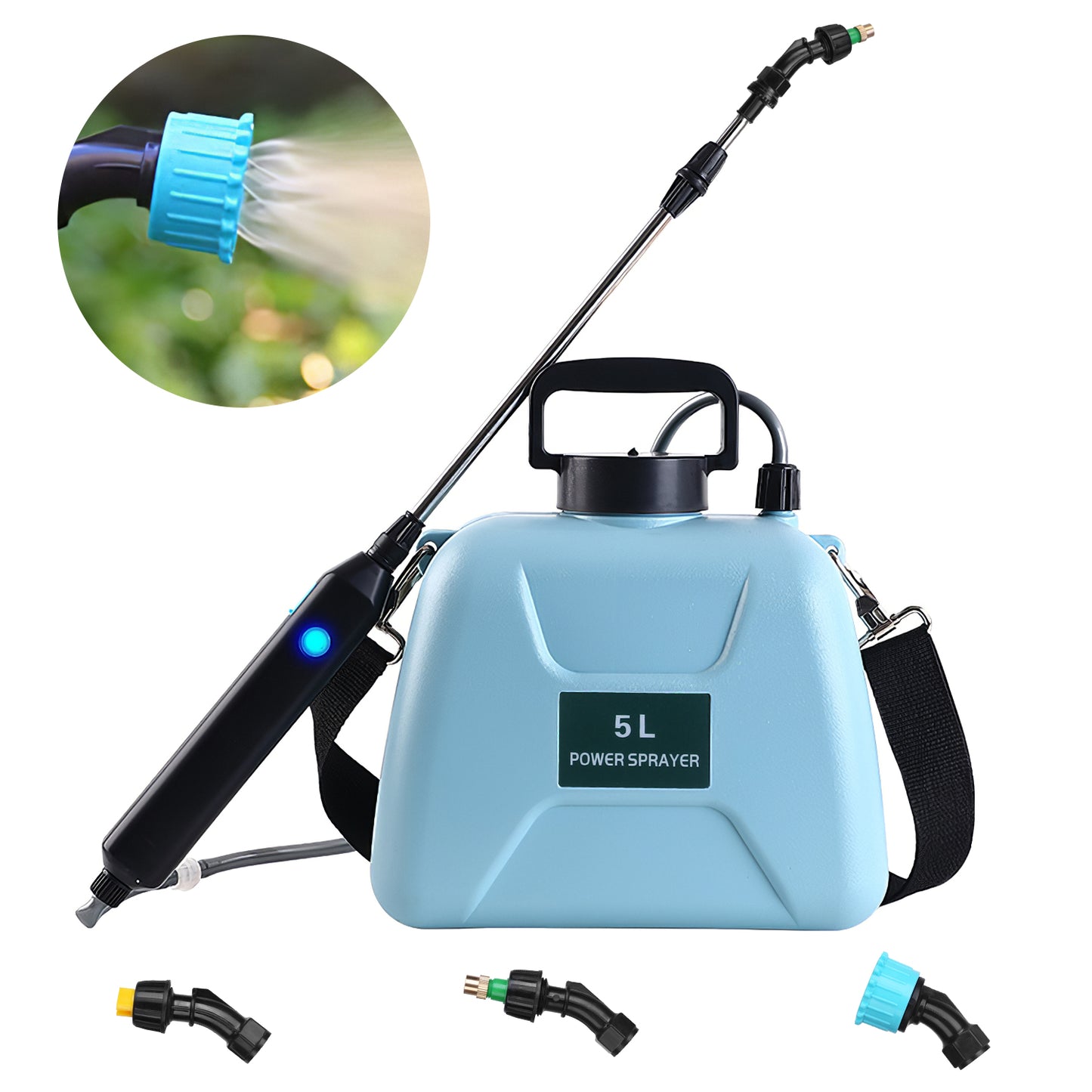 Electric Garden Sprayer 5L Rechargeable Handheld Watering & Disinfection Tool