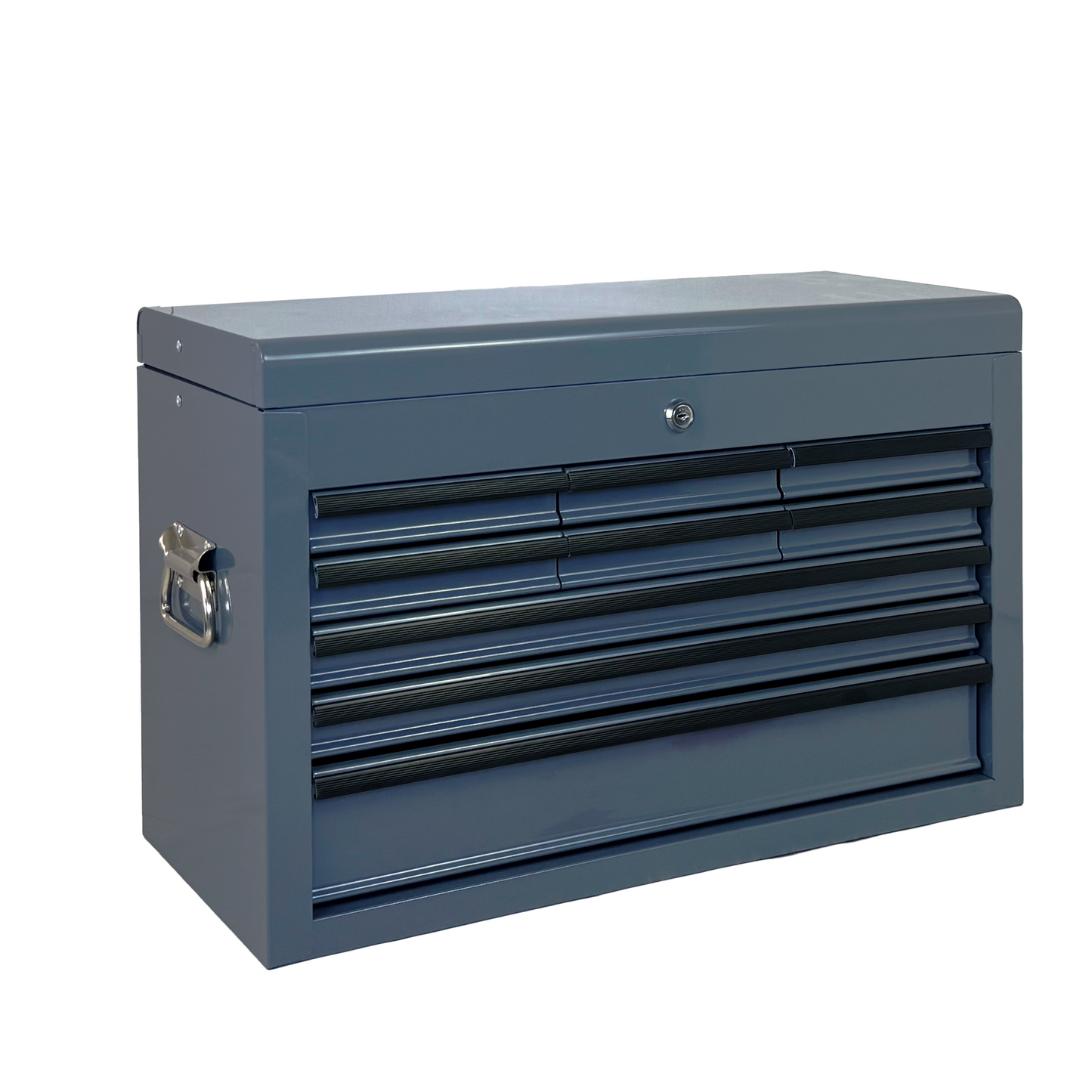 Heavy Duty Metal Tool Box 24 Inch with 9 Drawers & Locking System – Portable Steel Storage Chest