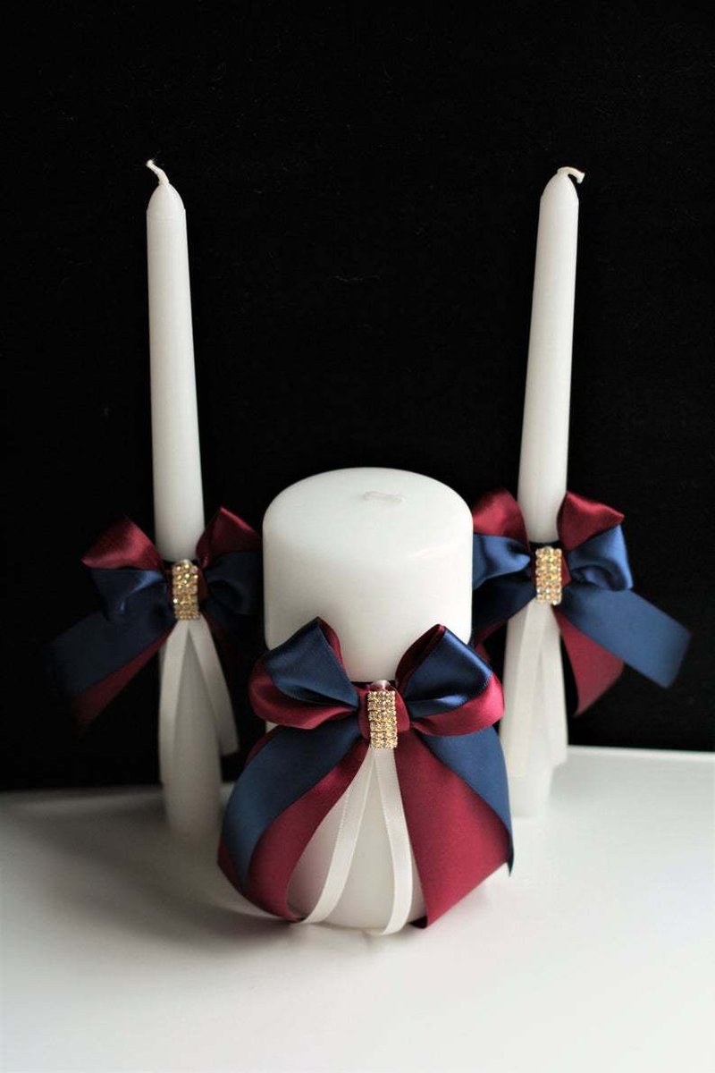Candle set 3 pcs general illumination paraffin style selection