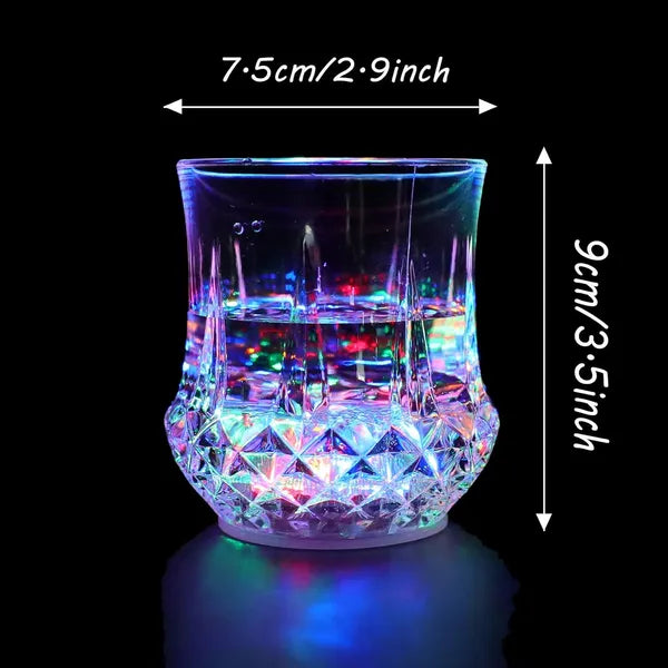 Light Up Shot Glasses - Multicolor LED Drinking Cups (2 Pack)