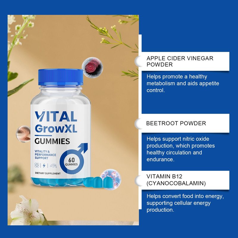 Men's Energy-Boosting Gummies - 60 Count