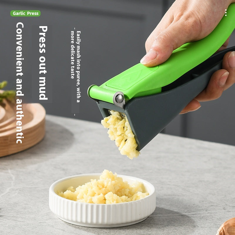Manual Garlic Press with Storage Box and Bags - Kitchen Tool