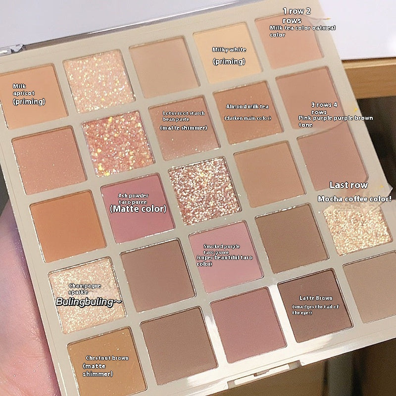 Multicolor Glitter Eyeshadow Palette - 25 Shades for Eye Makeup, Sparkling Color Set
