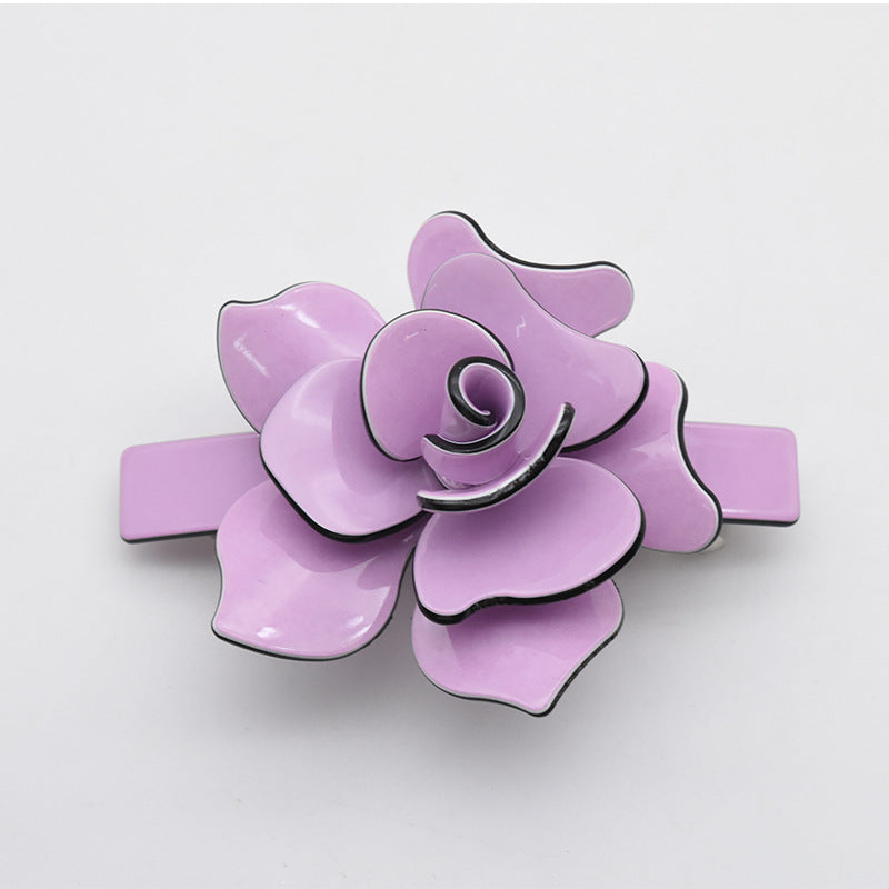 Women's Summer Cute Camellia Hair Barrettes for Hair Accessories
