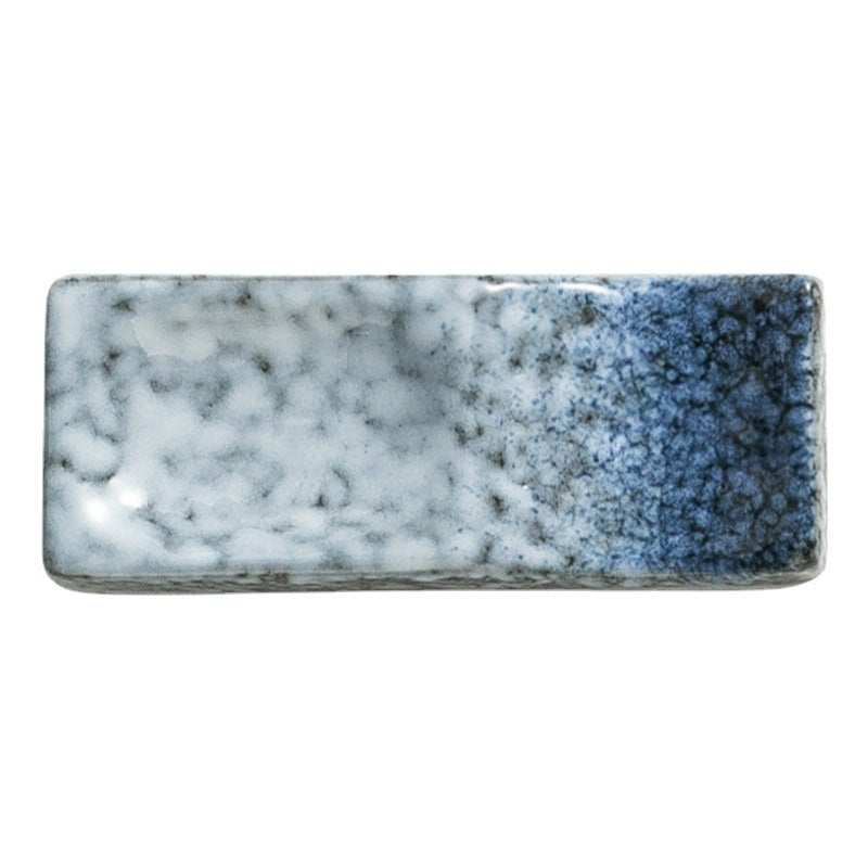 Ceramic Dual-Use Chopstick Rest with Spoon Holder - Porcelain Kitchen Accessory