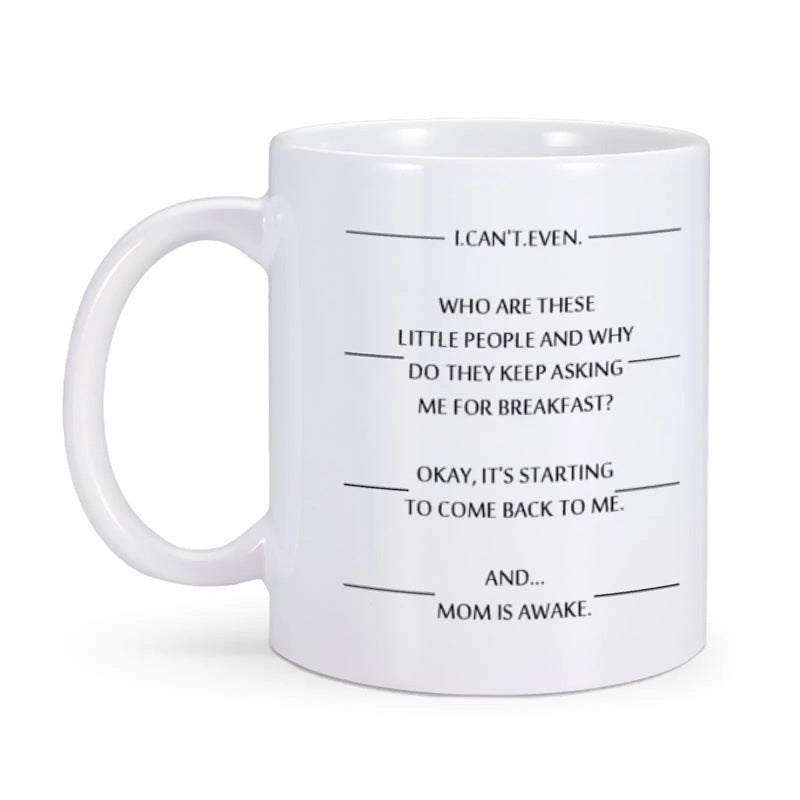 Creative Ceramic Mug with Animal Pattern - 350ml Bone China Drinkware