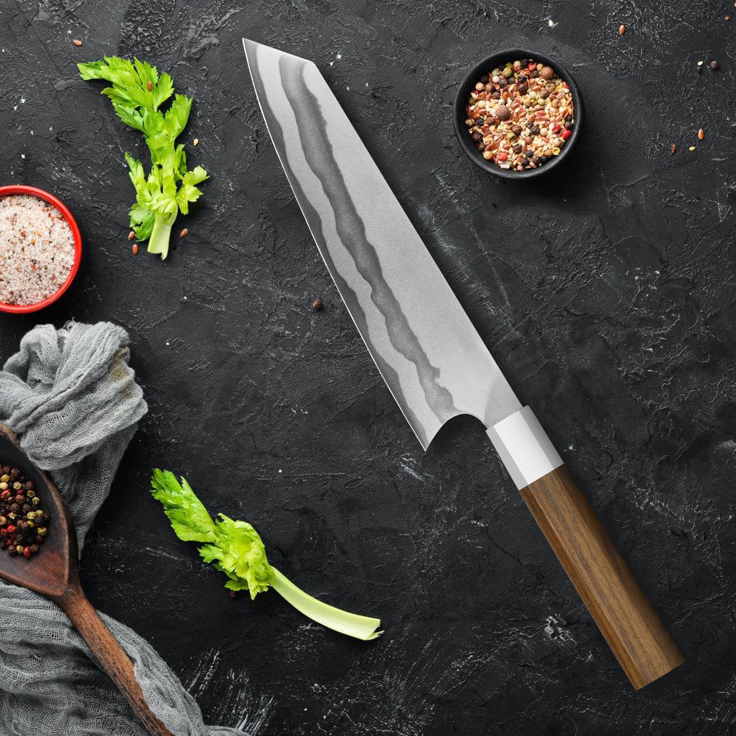 8-Inch Japanese Gyuto Chef Knife - Professional Kiritsuke Design