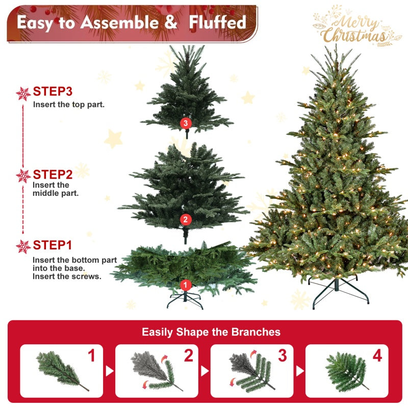 Artificial Christmas Tree - PE/PVC Mixed, Multiple Heights