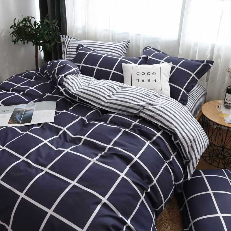 Washed Cotton Double Bed Quilt Cover Set - Multiple Sizes & Styles