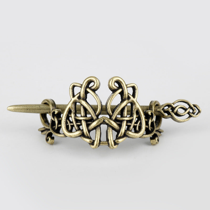 Vintage Celtic Metal Dragon Hairpin for Women - Hair Accessories, Hairpin, Hair Jewelry
