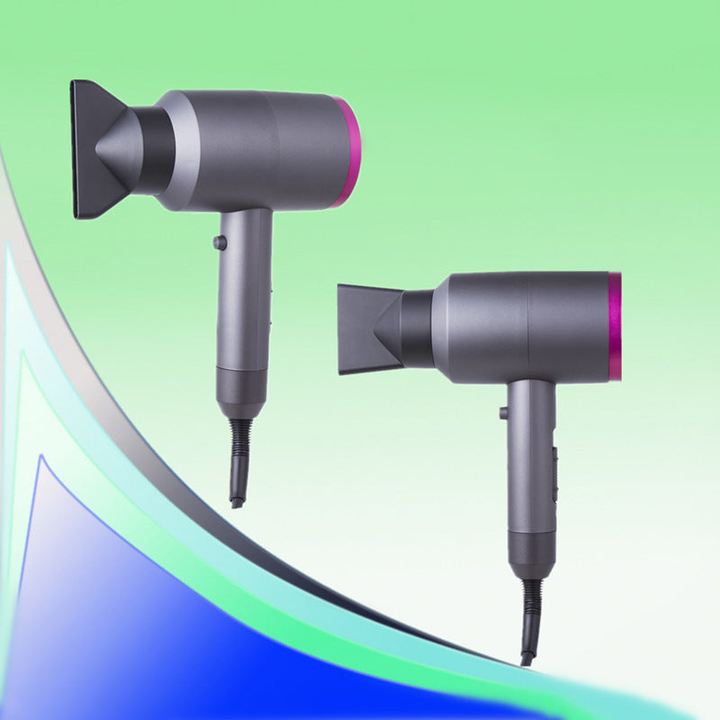 Professional Hot Air Hair Dryer with Negative Ion Technology - 1200W Black