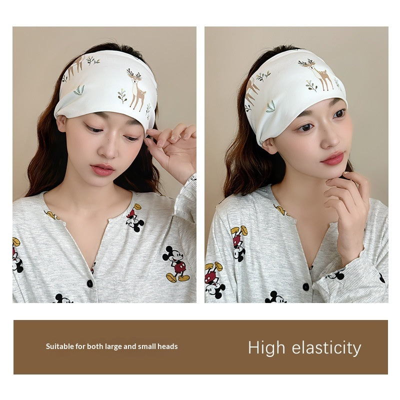 Cotton Forehead Guard Windproof Headscarf for Pregnancy