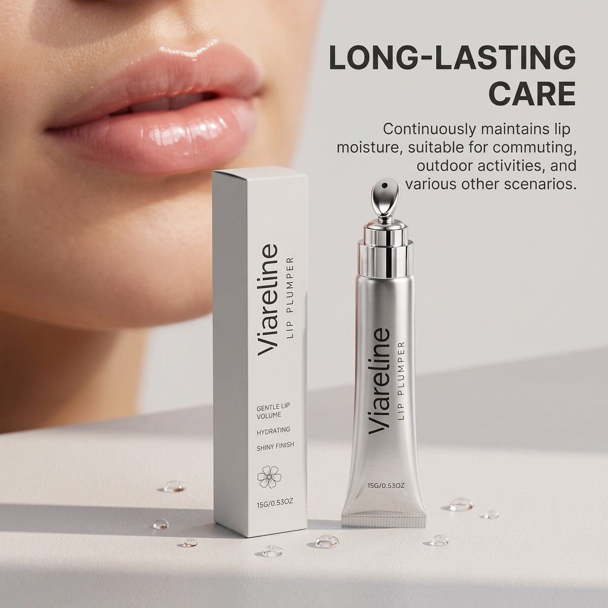 Moisturizing Lip Gloss 15g Hydrating Lip Shine for Soft Lips