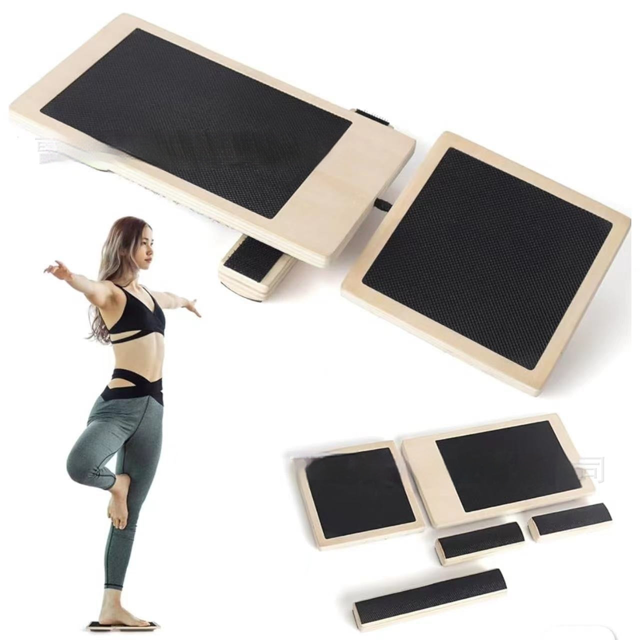 Wooden Yoga Foot Tensioner Trainer - Solid Pine Design