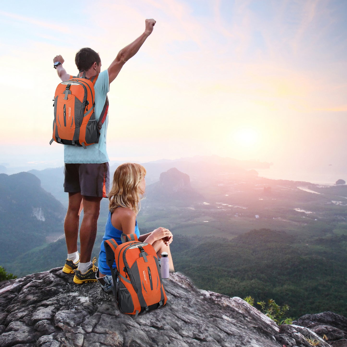 36L Waterproof Outdoor Backpack - Lightweight Daypack