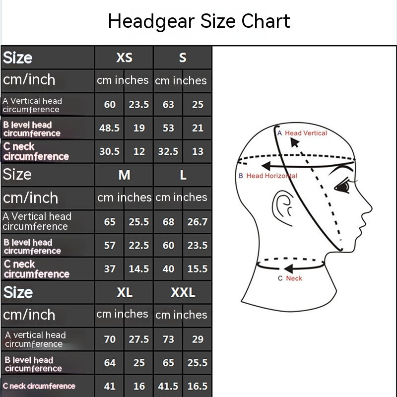 Glue-Free Latex Headgear for Head Thickening - Seamless & Zipperless Design
