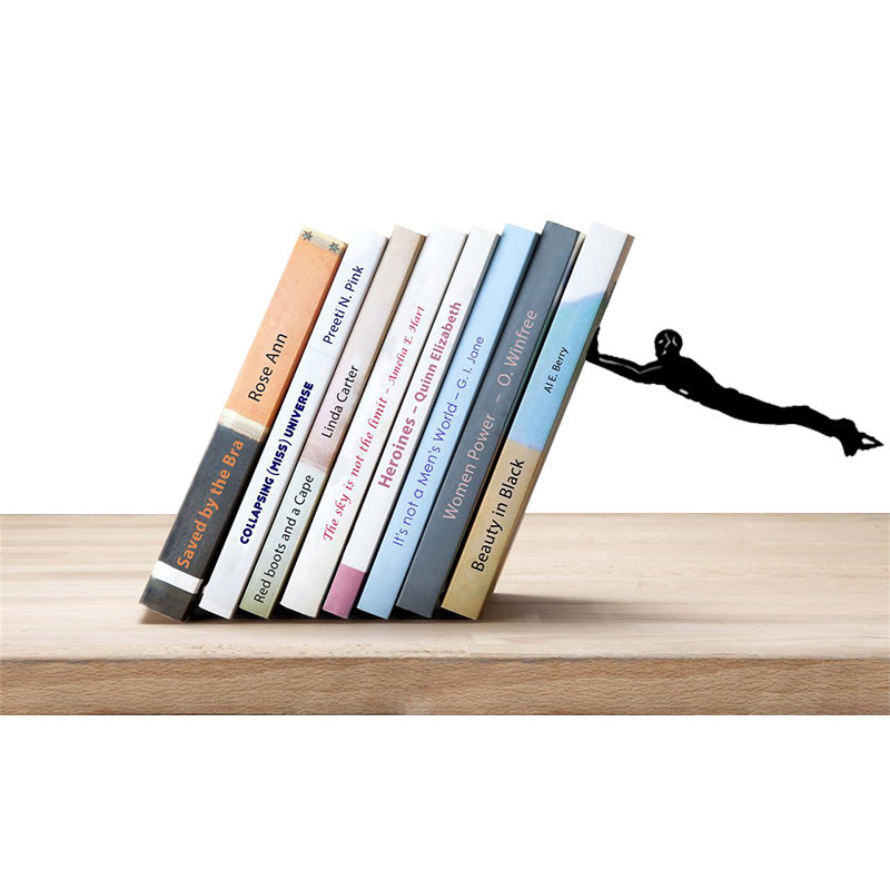 Metal Bookstand Bookend for Reading Desk Organizer Home Office Decor