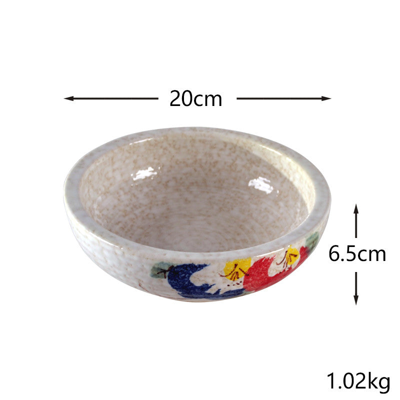 Large Porcelain Kitchen Bowl with Multiple Sizes - Household Home Storage