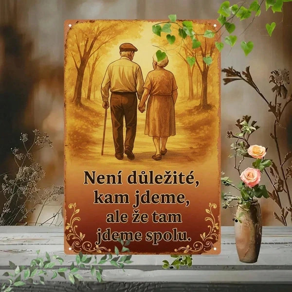Metal Tin Wall Decoration Sign - 20 cm x 20 cm