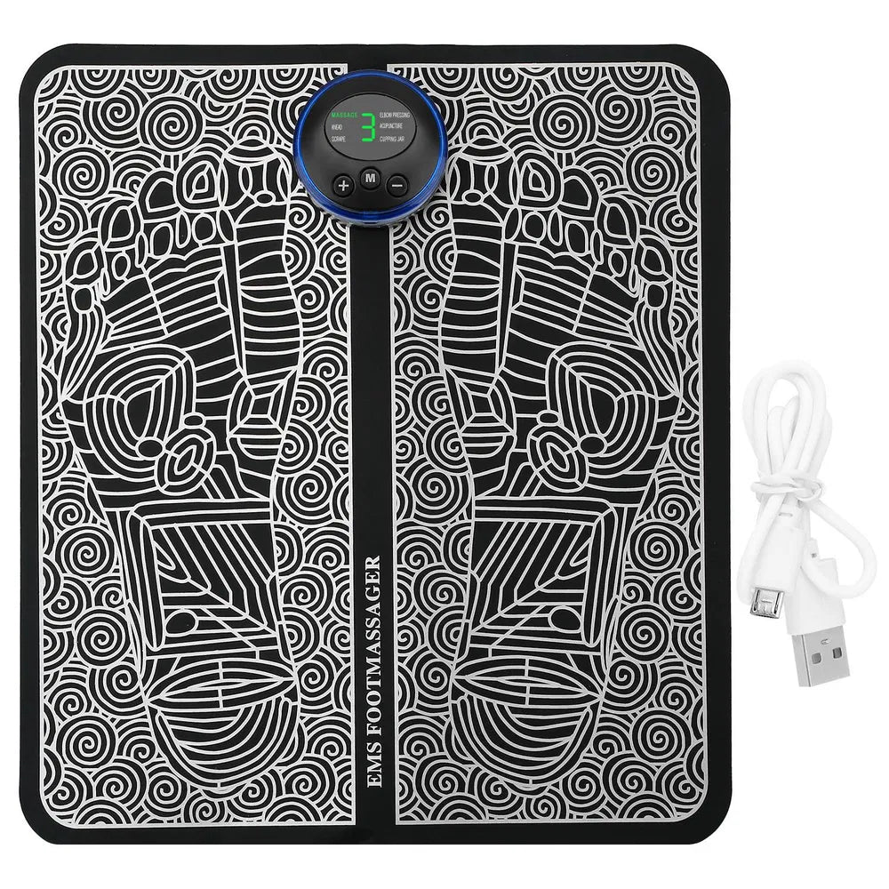 Rechargeable EMS Foot Massage Pad Electric Muscle Stimulator