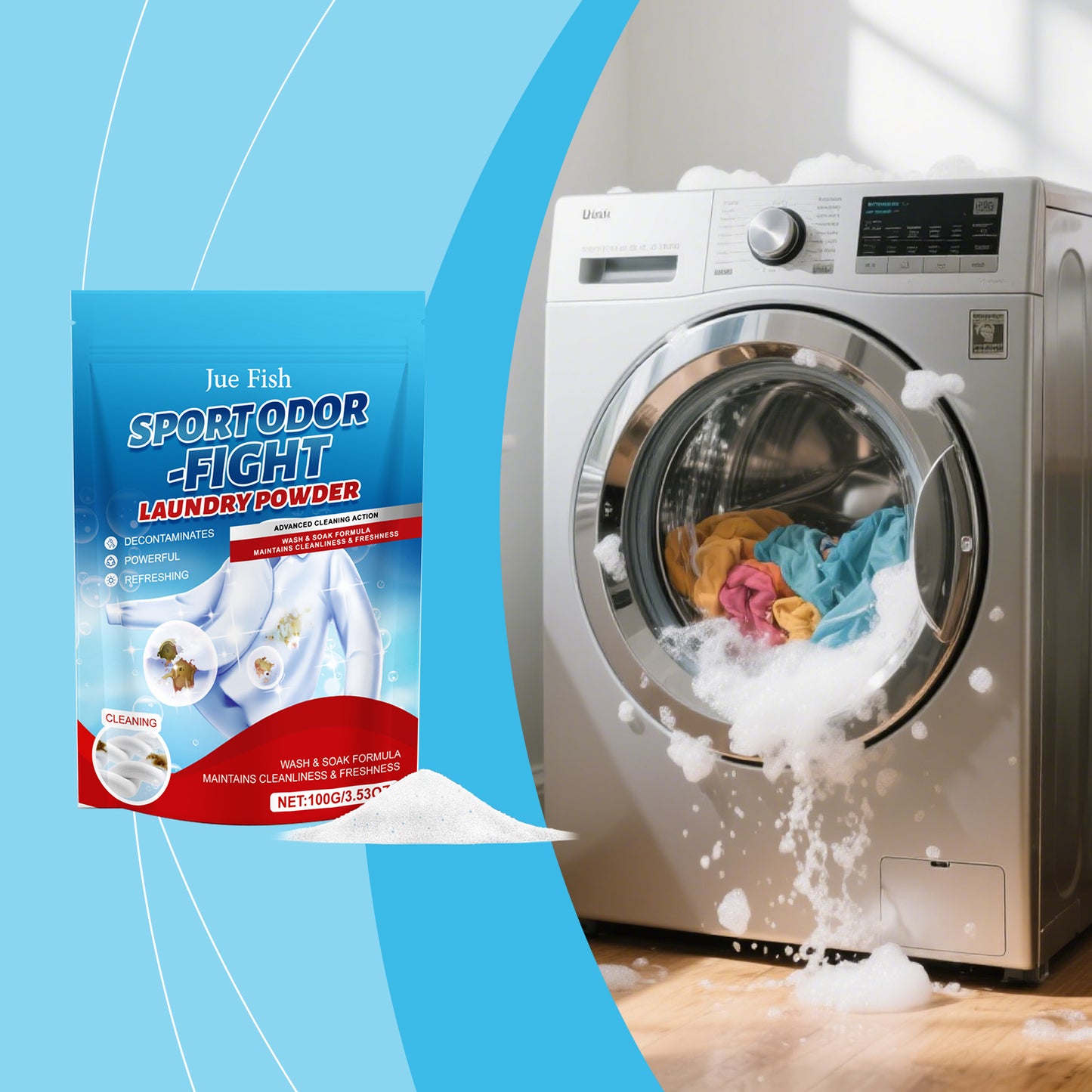 Clothing Stain Remover Powder 100g - Fabric & Garment Cleaner