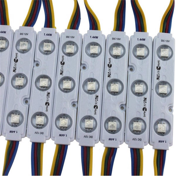 LED Spotlights with 3 Lights and 20 Modules, Outdoor Waterproof Signage Lighting