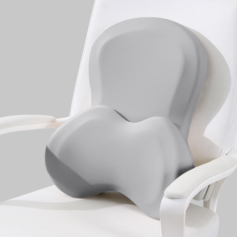 Car Seat Lumbar Support Cushion Set - Memory Foam, Adjustable Size