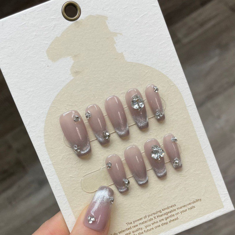 French Crystal Cat Eye Nail Art Kit - Multiple Sizes