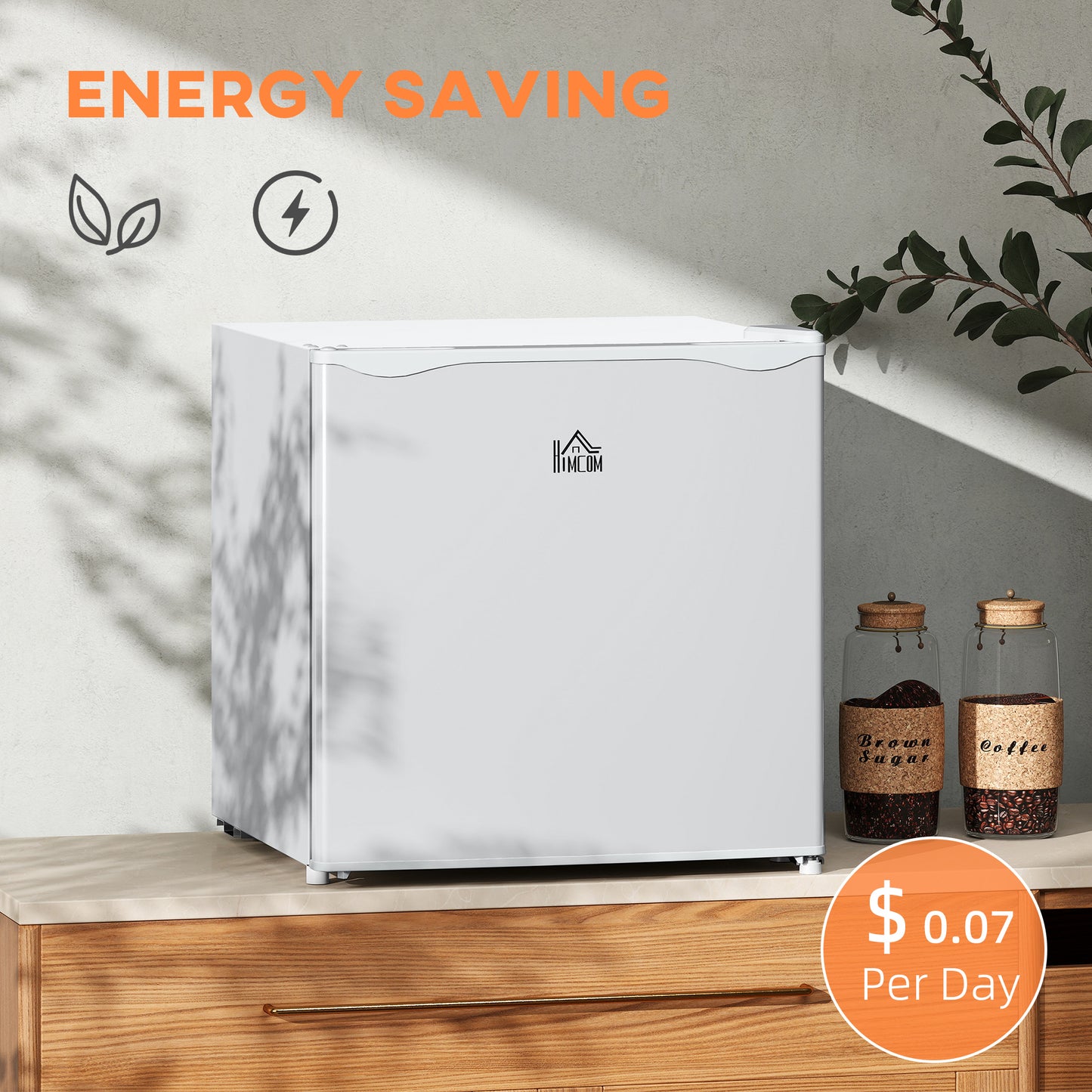 1.1 Cu Ft Compact Countertop Freezer - White, Removable Shelves, Energy Efficient