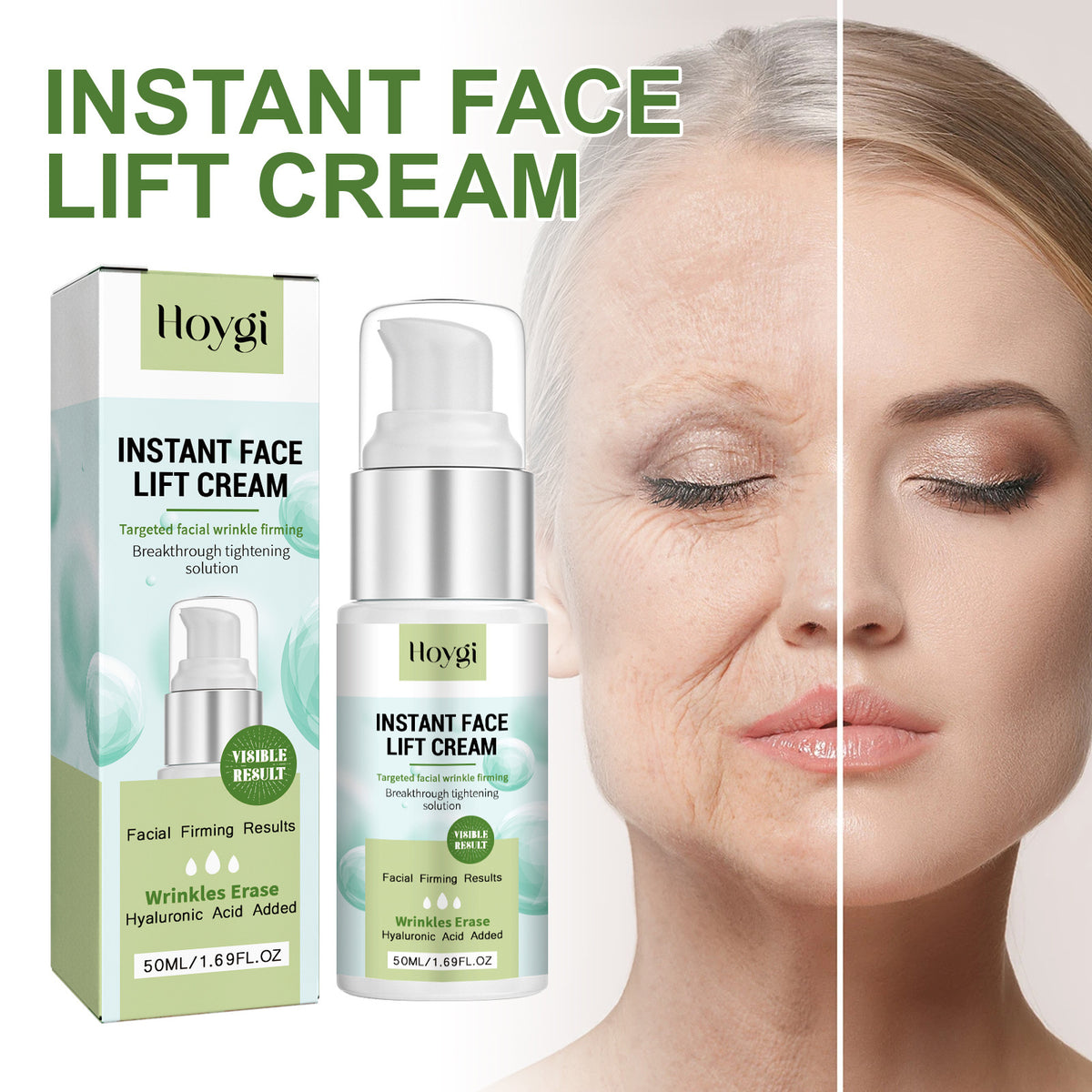 Hydrating Facial Hyaluronic Acid Cream 50ml Deep Moisturizer for Skin