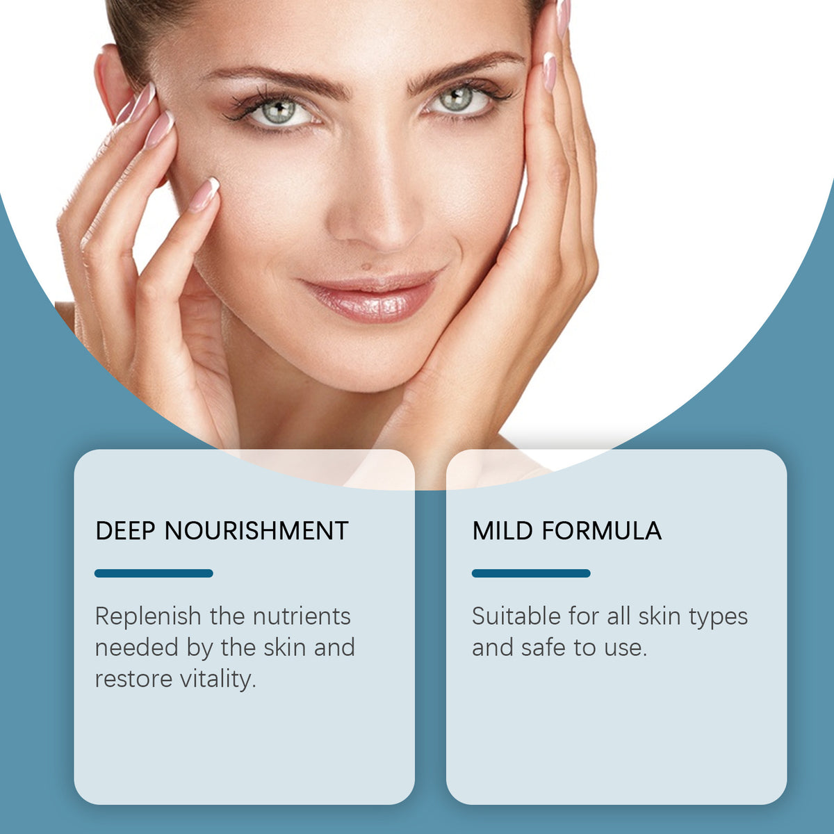 Delicate Skin Repair Face Cream with Hyaluronic & Jojoba Oil - 50g