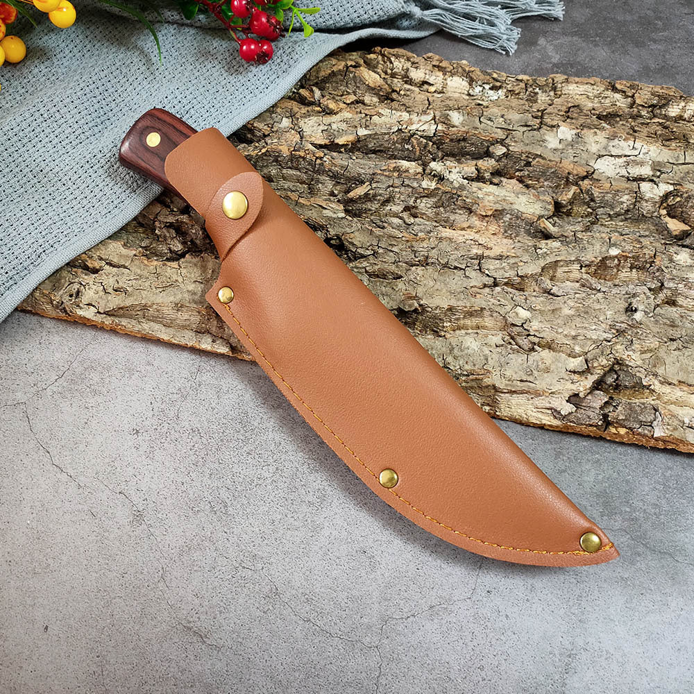 Boning Knife with Leather Case - Stainless Steel Kitchen Tool for Meat Preparation