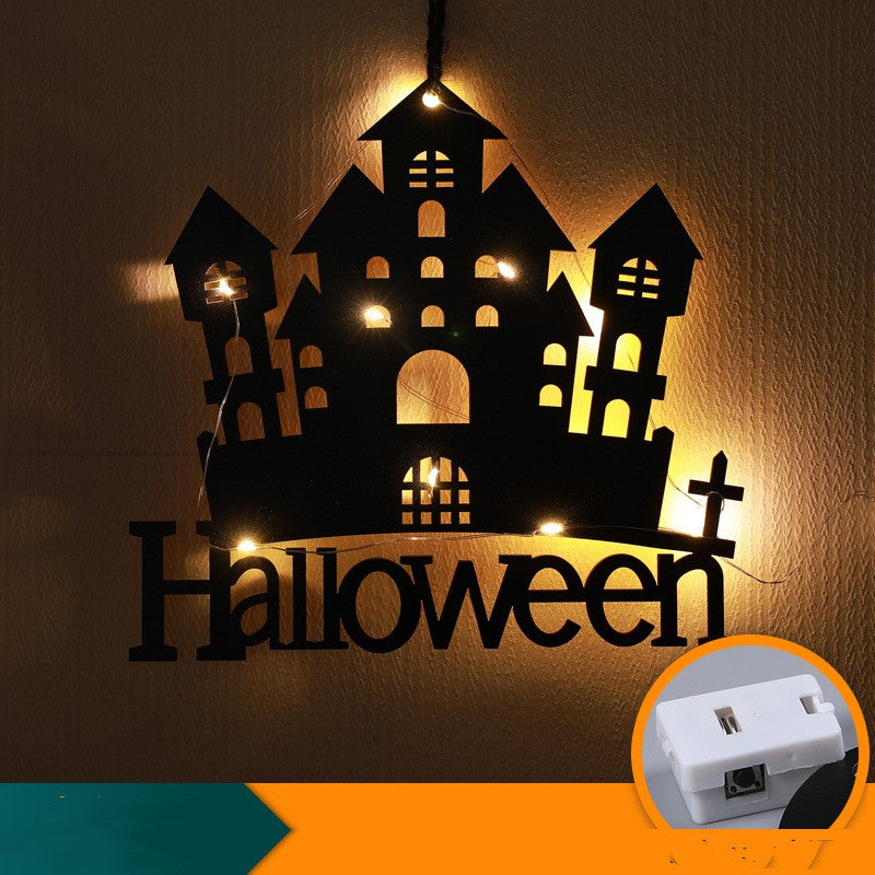 Halloween LED Decorative Lights with Luminescent Spider & Themed Models - Home Decor Lamp