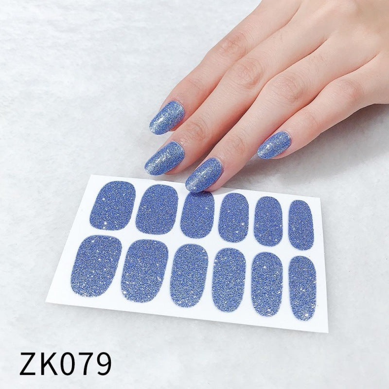 Waterproof Nail Stickers - Cute Peach Design