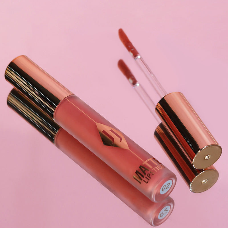 Matte Lip Gloss Moisturizing Lipstick No Stain On Cup - 4G Assorted Colors