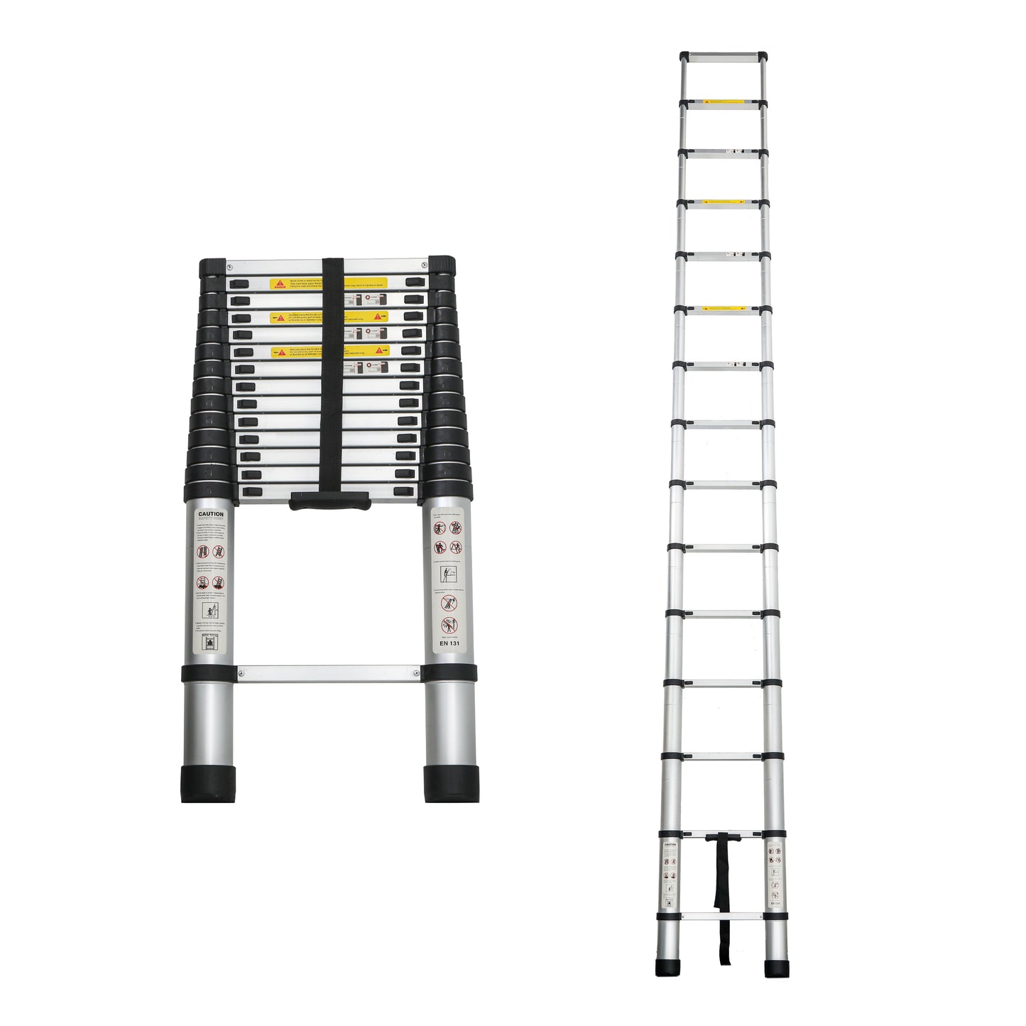 14.5-Inch Aluminum Telescoping Ladder for Outdoor Work - Heavy Duty & Lightweight