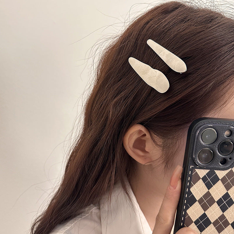 Water Drop Hair Barrettes Side Clips for Women - Broken Hair Accessory