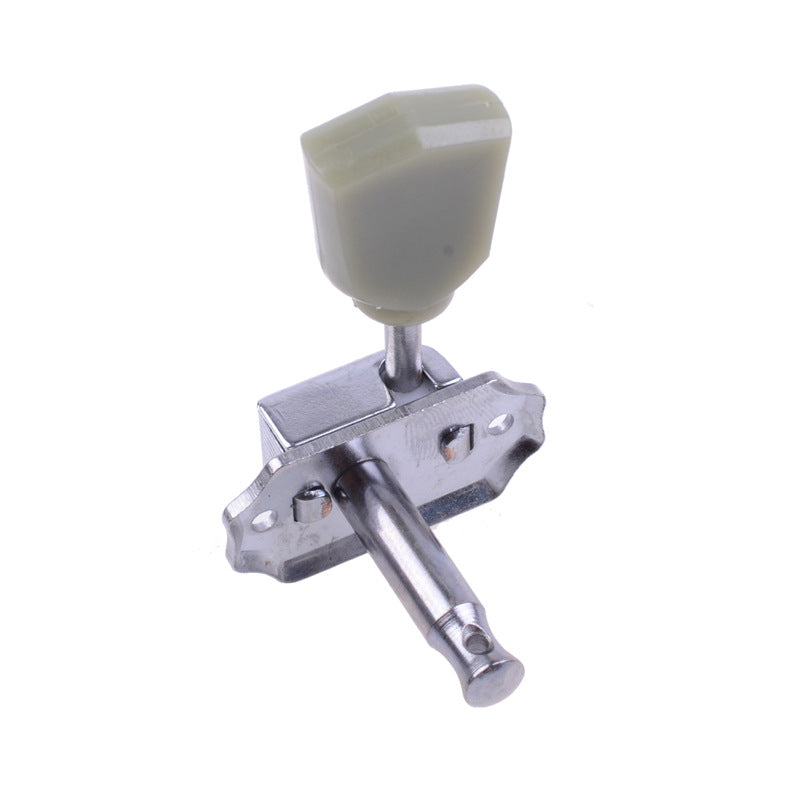 Vintage Guitar Tuning Pegs Set - Jade Diamond Handle, Silver & Gold Options