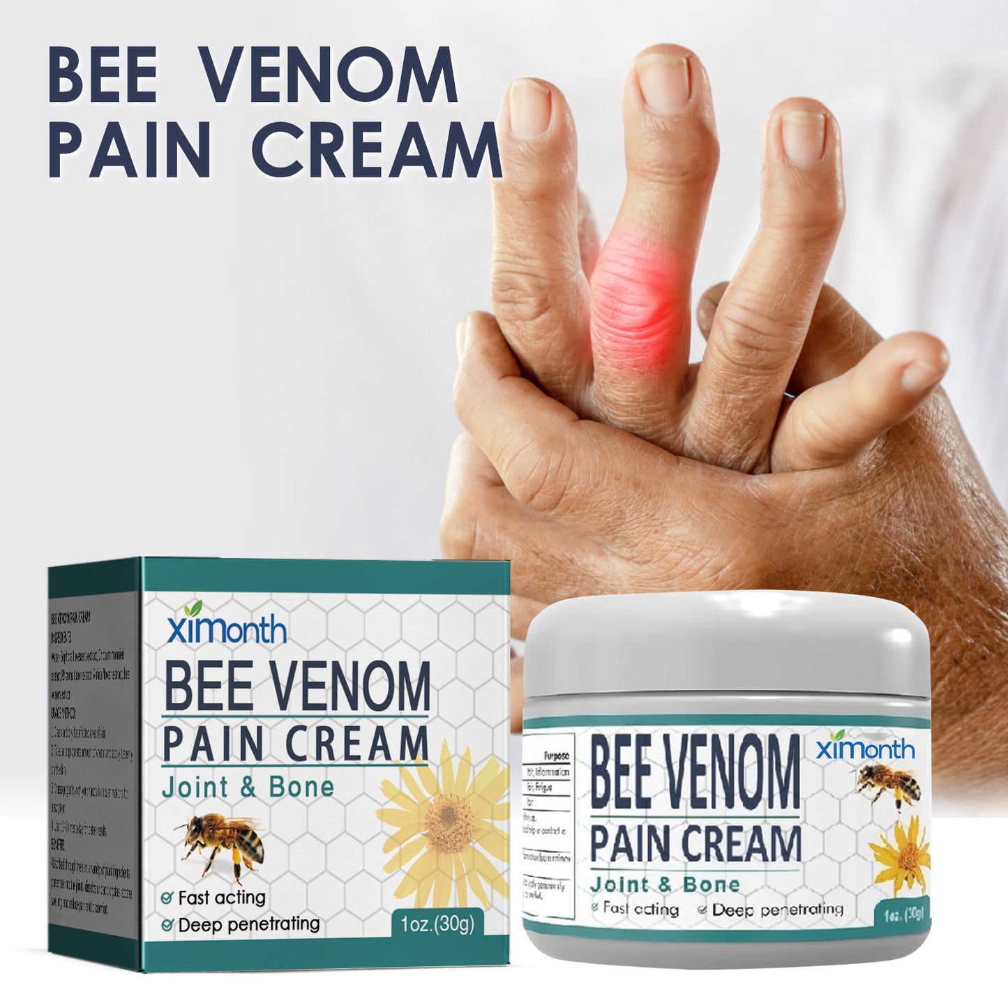 Pain Relief Hand and Foot Joint Care Cream 30g 2-Pack - Natural Extracts