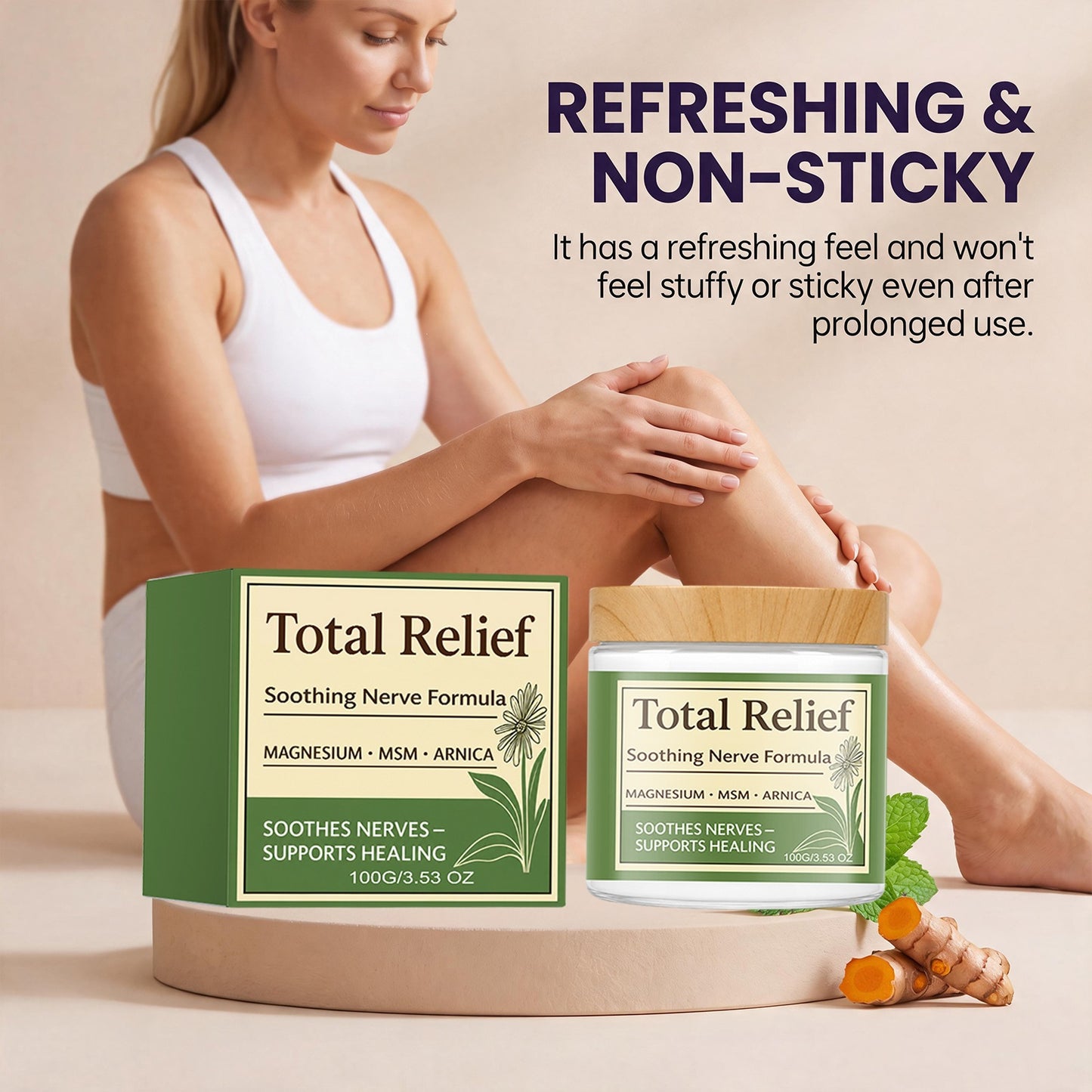 Nerve-Soothing Magnesium Cream 100g for Relaxation & Skin Relief