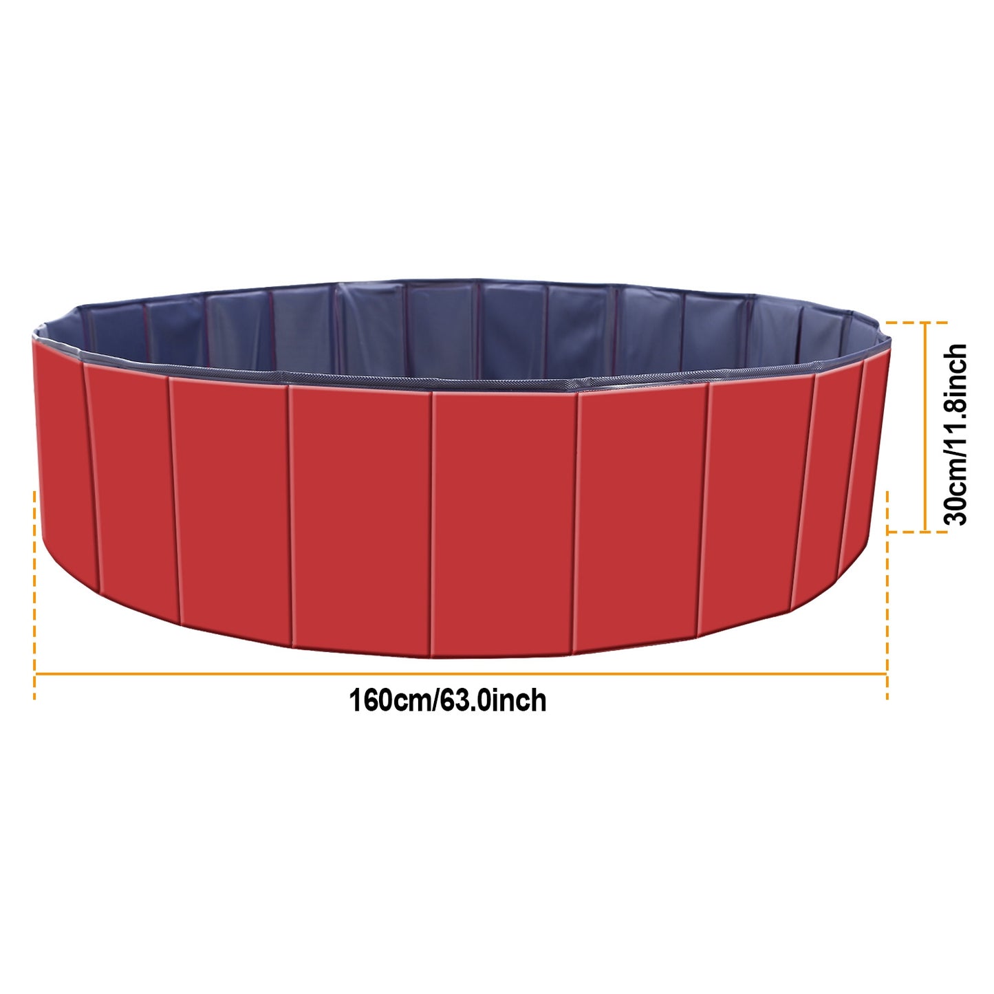 Foldable Pet Swimming Pool for Dogs and Cats - Portable PVC Bathing Tub