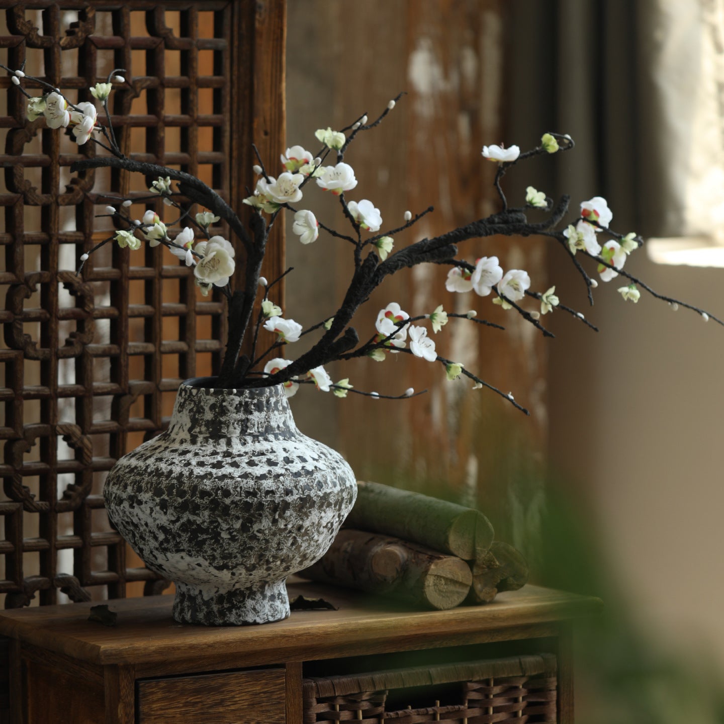 Ceramic Retro Zen Vase for Home Decor and Gift