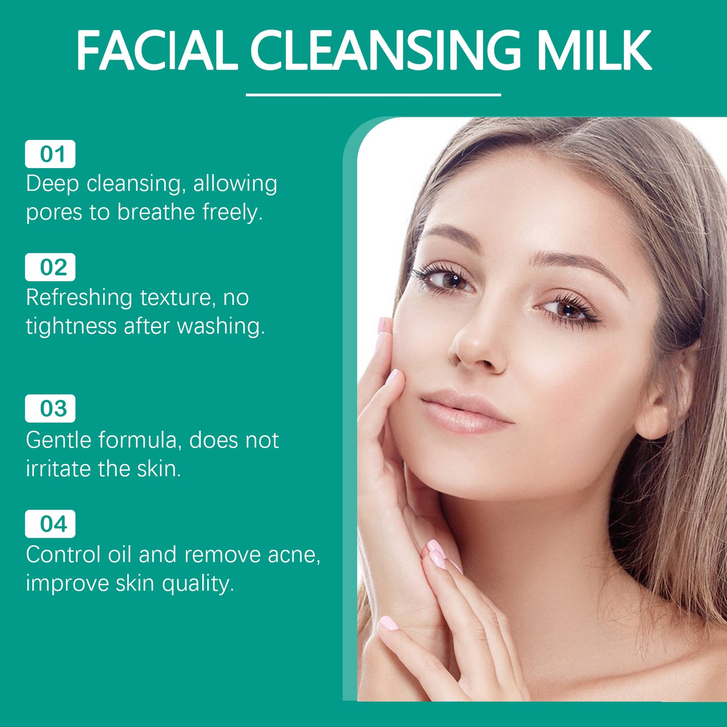 Salicylate Acne Facial Cleanser - Moisturizing 100g for Clear Skin
