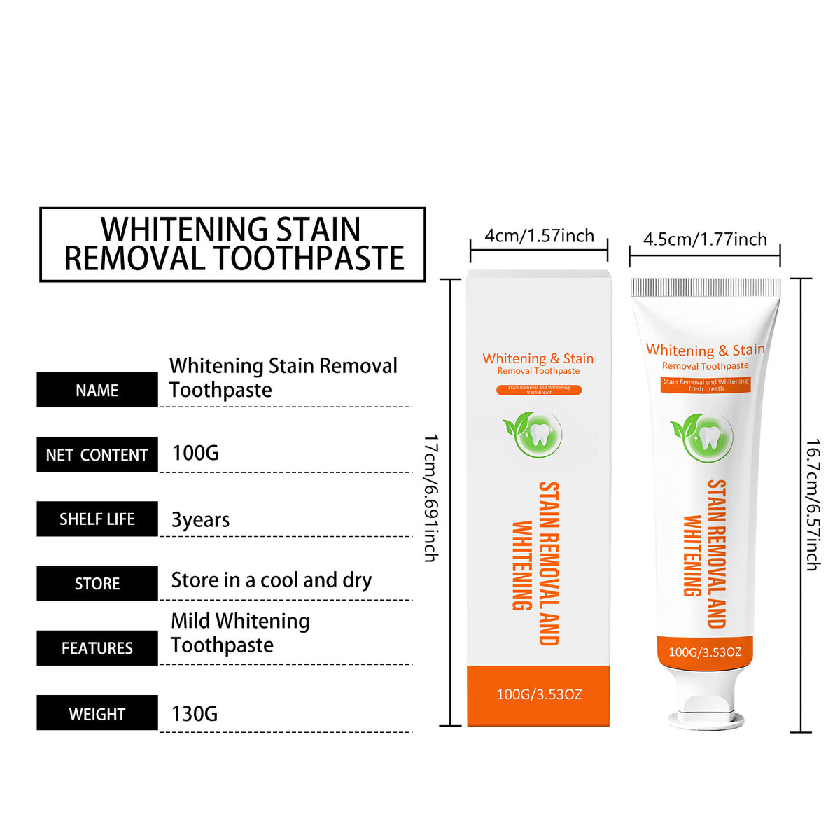 Gentle Whitening Toothpaste 100g