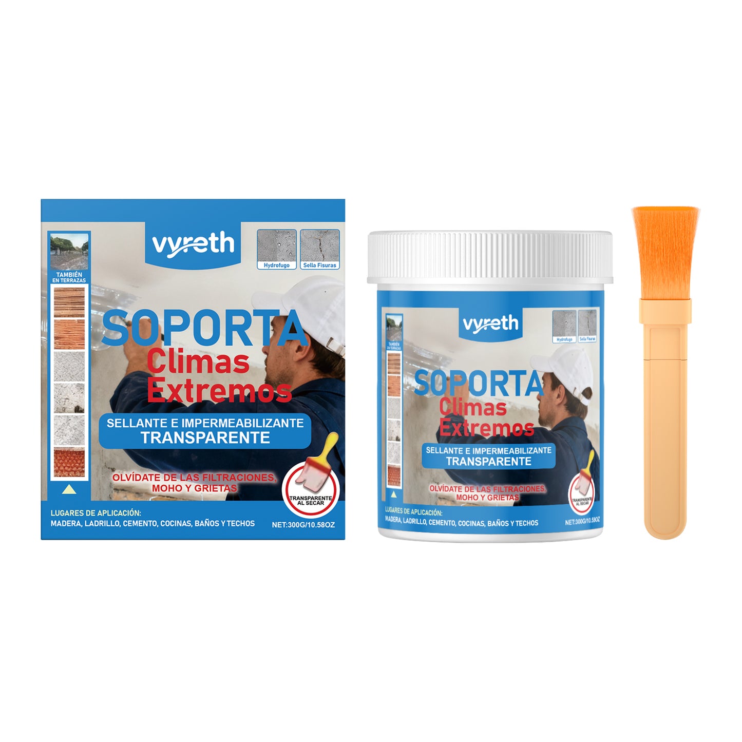Waterproof Sealing Adhesive 300g for Kitchen Storage - Clear