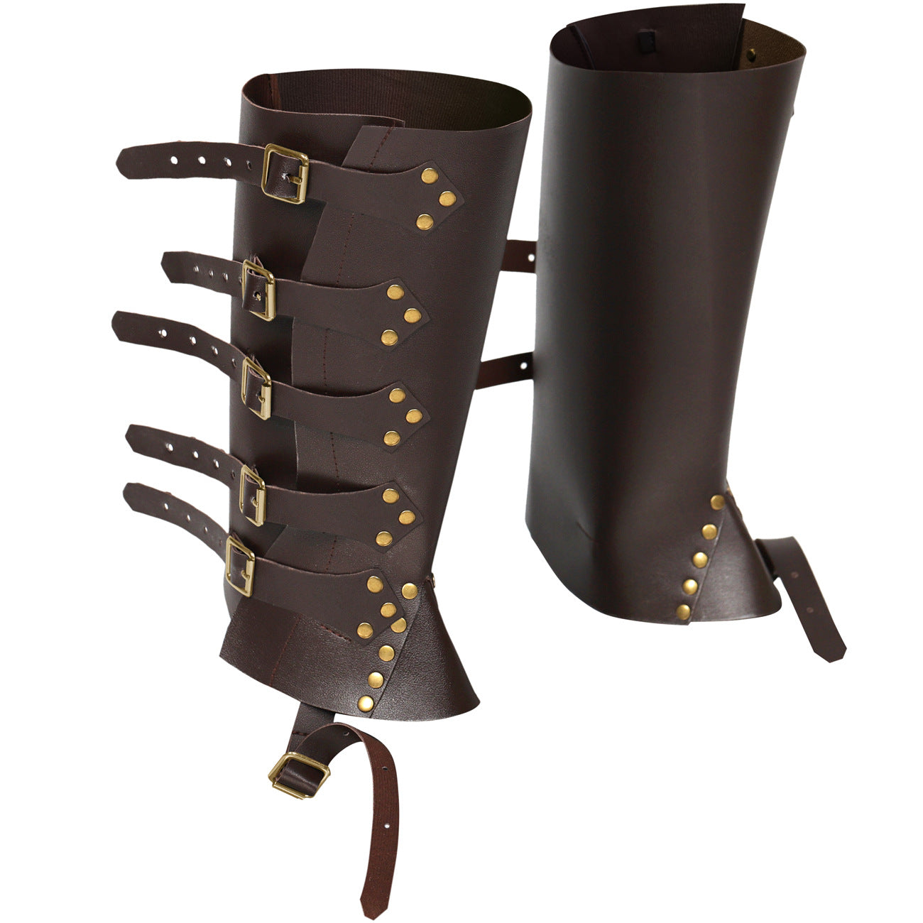 Medieval Knight PU Leather Shoe Covers for Fencing - Multiple Colors